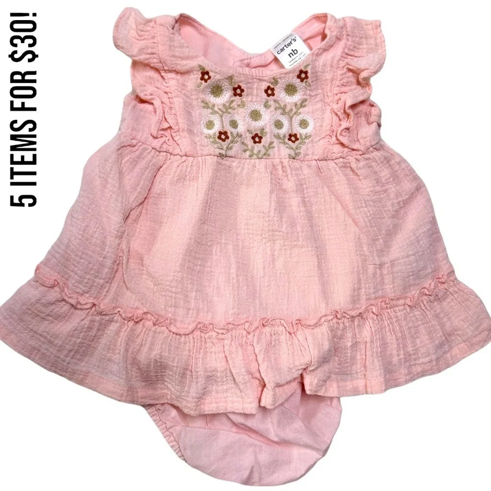 5/$30 Carter’s Boho newborn matching outfit